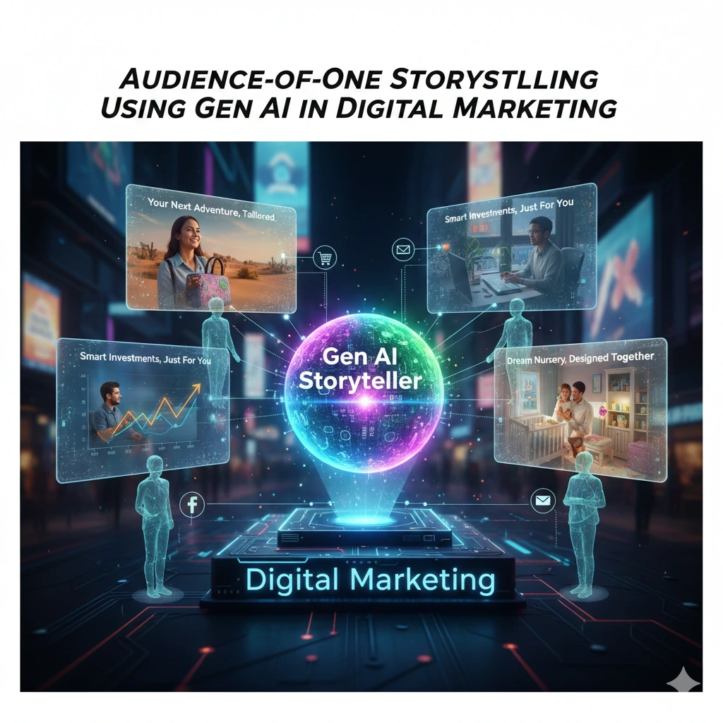 Audience-of-One Storytelling Using Gen AI in Digital Marketing